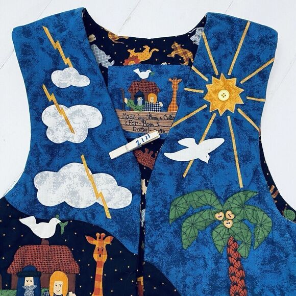Noah’s Ark Graphic Vest Handmade 3D Lightweight Womens Large/XLarge - Picture 12 of 12